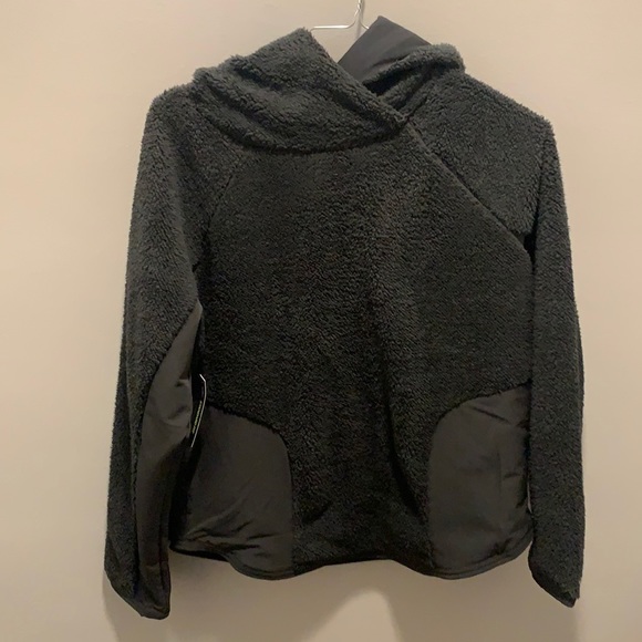 Nike Black Hooded Sherpa NWT M - Picture 1 of 14